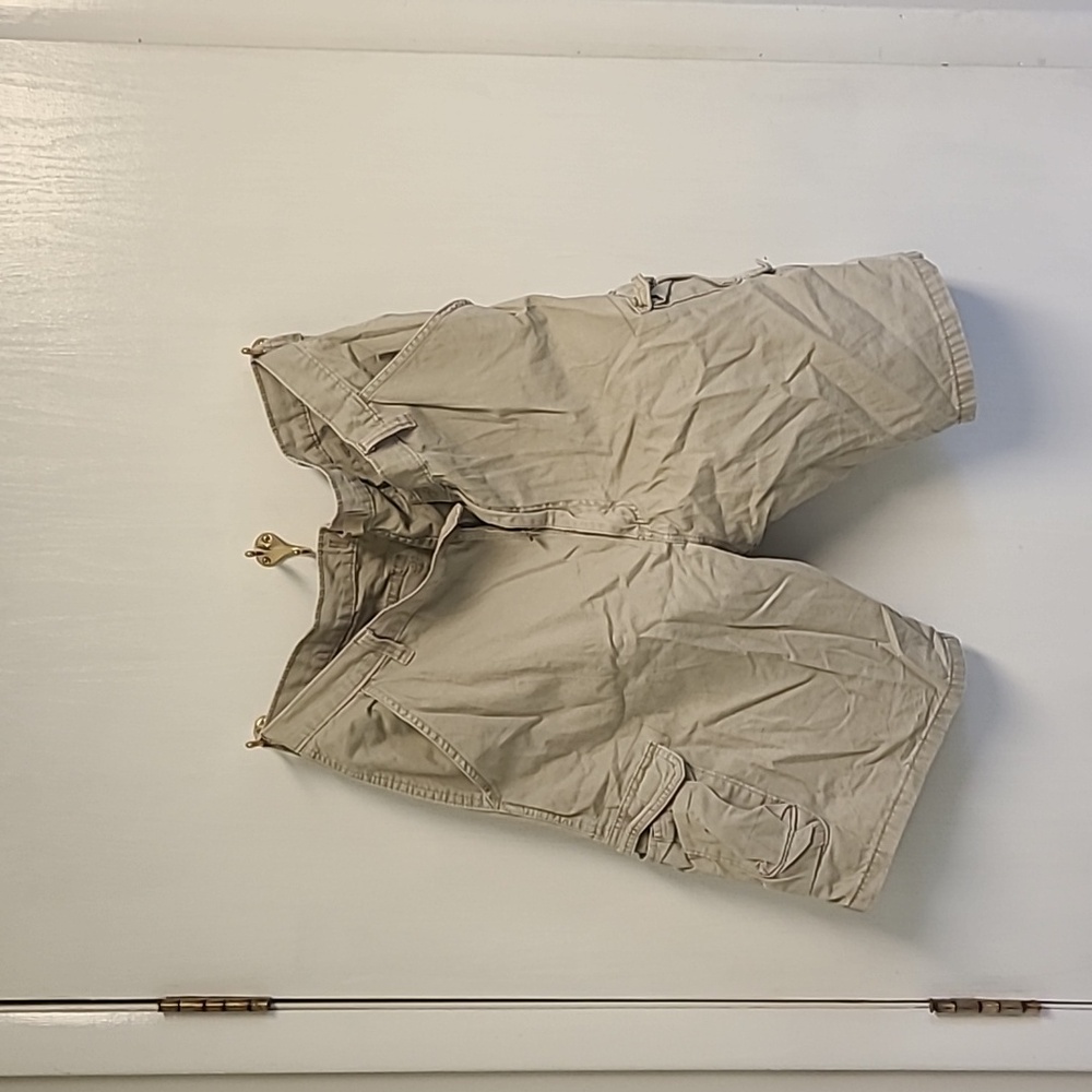 Wrangler Cargo Shorts, Tan, 38